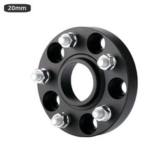 허브스페이스 휠 스페이서 PCD 5x114.3 CB 67.1mm M12 x 1.5 마세라티 콰트로포르테 알피에리 지브리 그란 투리스모 레반테 링컨 MKT 1 피스, [02] Black 20mm 1PC, 1개