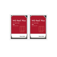 웬디 WD RED PLUS 8TB NAS 하드디스크 WD80EFZZ 정품 2개 패키지 - wd80efzz