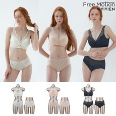 비비안 라이크라 컴팩트 브라팬티 3세트+팬티3종