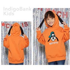 인디고키즈 20FW 캐릭터가 돋보이는 남아여아 기모 구피 후드 맨투맨_동아백화점수성점
