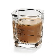 부엌 내열유리 에스프레소샷잔 오후 차 커피 컵 KFB-2, 1개, 60mML