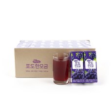 [공식판매처] 자연드림 포도한모금*190ml*24개입, 190ml, 24개