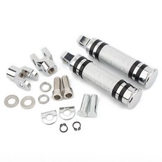 유니버설 오토바이 변형 풋페그 접이식 발판 세트 레이싱 페달 혼다 CBR650R 야마하 MT07 10mm, C, 1개