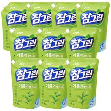 참그린 기름기 뽀드득 주방세제 리필 1.1L