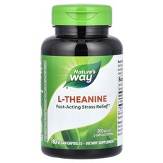네이처스웨이 L-테아닌 100mg 180베지 캡슐, 60 카운트, 1개