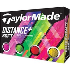 TAYLOR MADE 멀티컬러 골프공 12입 / DISTANCE DISTANCE+SOFT 12P / M7174701 / - 테일러메이드디스턴스