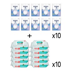 KF-AD 라이트핏 쿨마스크 대형 3매x20개+그린핑거손소독물티슈캡30매x10개