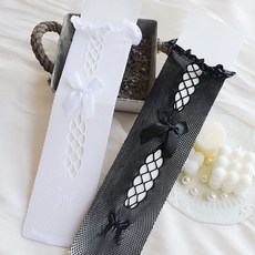 망사리본반스타킹