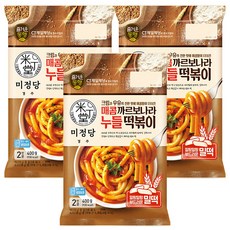 CJ 미정당 매콤까르보나라 누들떡볶이, 3개, 400g