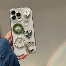 글리터 클리어 폰 커버 렌즈 패키지 아이폰 호환 13 12 11 프로 XS 맥스 X XR 7 8 플러스 SE 3 용 고급 세련된 에폭시 케이스