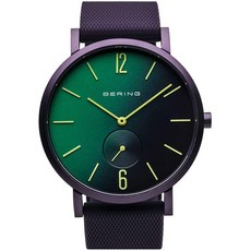 BERING 베링 시간 남녀 슬림 시계 16940 999 | 40MM 케이스 | 진정한 오로라 컬렉션 | 실리콘 스트랩 | 스