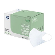 블루마스크 액티브 2D (KF-AD)(대형)(백색), 50매, 1개, 화이트