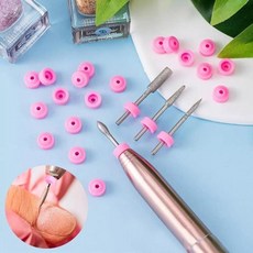 [오너클랜] 네일아트 전동샤퍼 드릴 보호 비트 방진캡 10개입, 10개, 색상:비트 방진캡 10pcs
