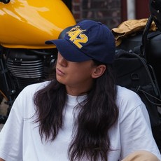 리얼맥코이 로고 볼캡 The Real McCoy's Logo Baseball Cap
 홀리마카로니 남녀공용 캐주얼 42패치 볼캡 야구모자