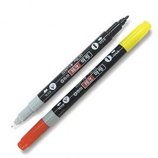 [지방사]동아 체크마킹 양면싸인펜-흑 적-12개입 YU+:1050ML+79.9PL, 본상품선택