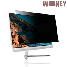 워키 모니터보안필름 블루라이트차단 사생활보호필름, 거치+부착, 27인치W16:9(598X337)