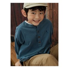 [빈폴키즈] 블루 코듀로이 튜닉형 셔츠