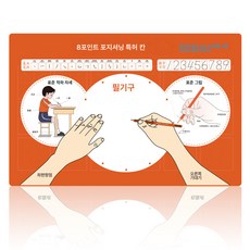 바른자세 글씨패드 소바른펜잡기 자세 테이블매트 글씨연습 테이블매트 그림글씨패드 마우스패드, 2