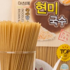 싸리재 국산 아침에 현미국수 500g 현미 98% 비빔 잔치 곡물면 여름국수, 1개