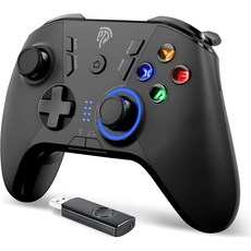 PC무선콘트롤러 PC 게임패드 무선 steam deck지원 매크로키 프로그램 편집 기능 2.4G 무선 저지연 HD 진동 steam 컨트롤러 PC 게임 프로콘 TURBO 연사 기능