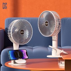 바디앱 무선 클립 집게 형 탁상용 선풍기 충전식 다용도, 1개