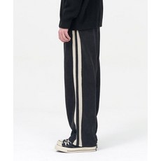 TOFFEE 12/7 배송 [기모 가능] 더블 사이드 라인 트랙 버티컬 팬츠 (DARK NAVY) Double side line track vertical pants