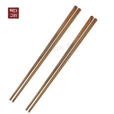 딱다구리 티크나무 튀김젓가락 33cm, 1개, 우드
