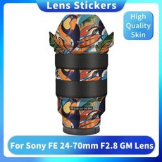 호환 소니 호환 FE 24-70 F2.8 GM 데칼 스킨 비닐 랩 필름 렌즈 바디 보호 스티커 보호대 코트 SEL2470GM 24-70mm 2.8 F/2.8, 06 S, 1개