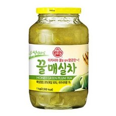 오뚜기 손님접대 꿀매실차 1KG 회사 탕비실 교회 모임 선물 자취 감기 차한잔, 16개