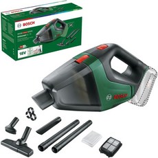 Bosch Home and Garden UniversalVac 18 배터리 진공청소기(2.5Ah 배터리 18V 시스템 박스 내) 녹색, UniversalVac 18V I ohne Akku 해