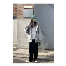 티리히 오버핏 남녀공용 후드집업