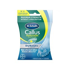 Dr. Scholls CALLUS REMOVER with Duragel Technology 4ct // Removes Calluses Fast and Provides, One Size, One Color