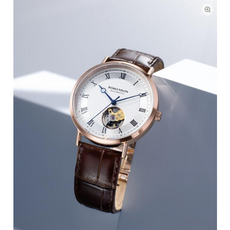 [로만손] 카이로스 클래식 오픈하트 가죽시계 (RWTLRM2B2002RGBR0)