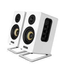 SAUNGYU 미니 게임 스피커 북쉘프 스피커 블루투스 데스크탑 20 시스템 PC 노트북용 스탠드 포함 3 인치 사운드바 DAC BK3020A 80W, 2) Speaker With Stand  31.25