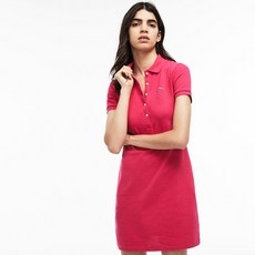 [해외] 라코스테 코튼 미니 피케 폴로 원피스 Womens Stretch Cotton Mini Pique Polo Dress
