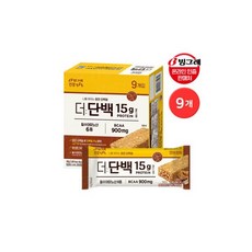 빙그레 더단백 프로틴바 크런치바 초코 9개입 + 피넛버터 9개입, 1세트