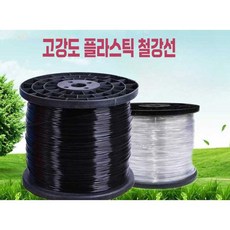 온실용와이어 지지용 고강도강선 로프 줄 과수원 자재, (플레이트 포함) 1.8 검정 2500M