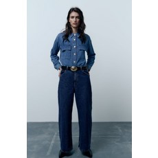 독일 현지 자라 ZARA Z1975 패치 포켓 데님 셔츠306460652