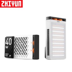 지윤 FIVERAY M40 카메라 비디오 조명 40W 2700-6200K ZHIYUN FIVERAY M40, 1개 - xtremerav-m4