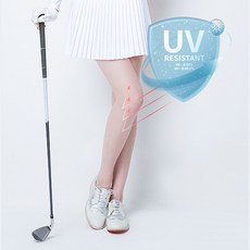 WIN 골프 여성 국내산 UV 자외선차단 쿨 냉감 30D 레깅스 무발 스타킹 1+1