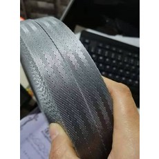 레이싱 벨트 범퍼카 50mm 실버 짙은 회색 고강도 나일론 안전 웨빙 패브릭 카시트 하네스 웨빙 스트랩 바이어스 테이프, 다크 그레이 20mm