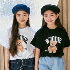주니어 여아 초등 여름옷 저학년 고학년 귀여운 캐릭터 티셔츠 BB_우디 곰 반팔티 초4 초5 초6 옷 크롭 의류 추천