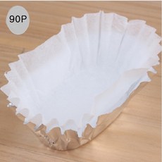 은박지 유산지 세트 쿠킹컵 90P 타원형, 90개