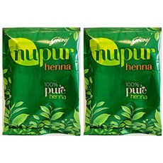 Nupur Henna Mehendi Pure for Silky & Shiny Hair 천연 헤나 염색 파우더 가루 400g 2팩