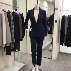 케이엘 KL 중앙로 블루정장바지세트 도톰한원단