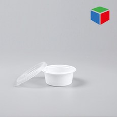 (로켓그로스: 16차) PS소스컵 JH-68-1 소 흰색 합세트, 1세트, 2000개