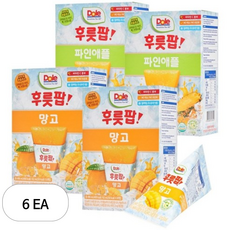 돌 후룻팝 파인애플 16p + 망고 16p, 62ml, 6세트