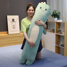 솜포함 바디필로우 인형 부드러운 죽부인 긴베개, 녹색 공룡_70cm