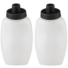 Fitletic Running Water Bottle Pair 6oz Black Cap null, 1