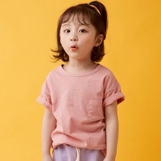 [바오밥나무] 포켓싱글 티셔츠 핑크 리뷰후기